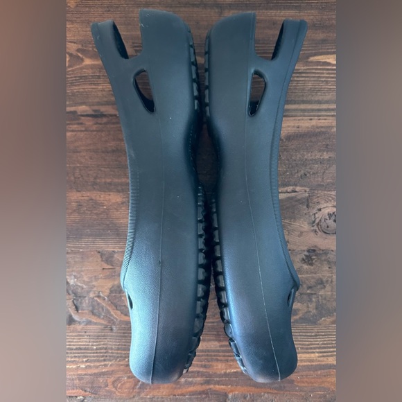 Crocs Slip On Slingback Closed Toe Kadee Ballet Flats Women Black Size 10. - Picture 7 of 9